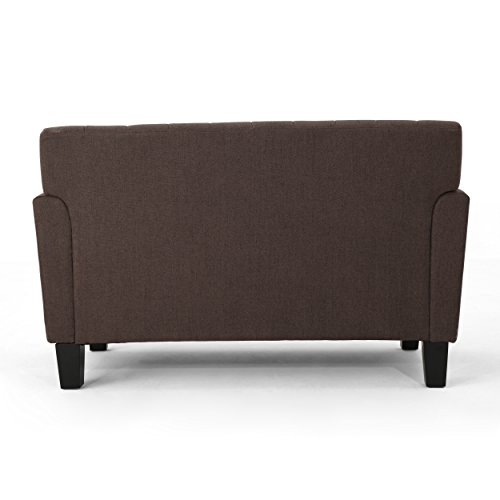 Christopher Knight Home 303937 Jacopo Loveseat, Dark Brown/Dark Brown - Thumbnail 5