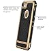 GeekZone Slim iPhone 7 Case, Hybrid Shockproof [Drop Protection] Phone Cover Soft TPU Bumper Hard PC Case Anti-Slip Matte Stripe Designed Protective Case Cover for iPhone 7 [4.7 inch] (Gold)