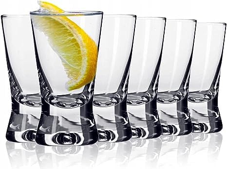 Galvog® Shot Glasses 25ml | Set of 18 Shot Glasses Durable Heavy Base Shot Glass for Parties - Reusable Clear Vodka Glasses for Spirits Alcohol Tequila