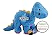 goDog 770163 Dinos Bruto with Chew Guard Technology Tough Plush Dog Toy, Large, Blue
