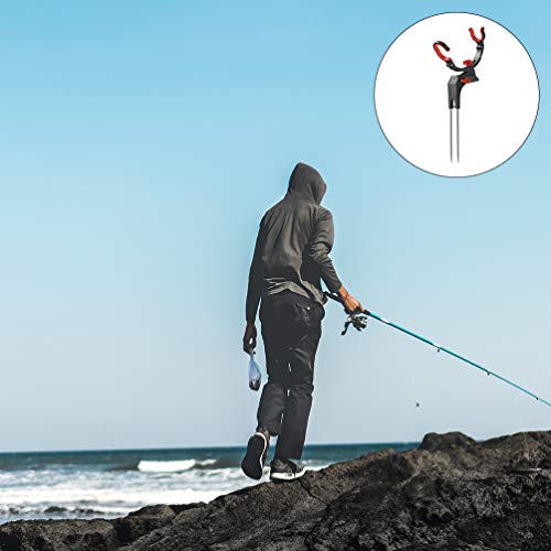 BESPORTBLE Edelstahl Rutenständer Rutenhalter für Bankangeln Verstellbarer Angelrutenhalter Universal Angelunterstützung – Bild 6