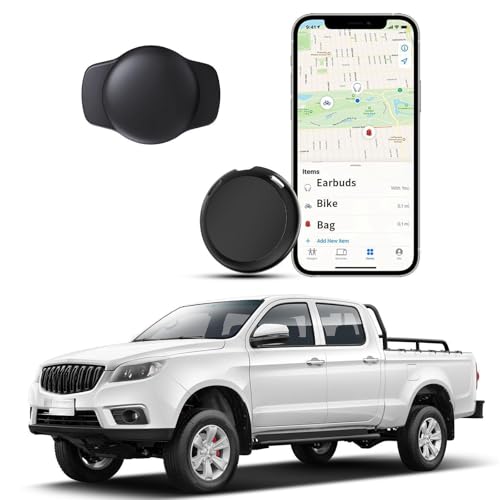 No Subscription GPS Tracker for Vehicles Work with Find My(iOS Only) Real Time Mini Tracker Tags Global Coverage Hidden Car Location Tracking Tags Device with Magnetic Case No Monthly Fee Required
