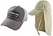 AKASO 2 Pack Sun Hat Baseball Fishing Hunting UPF 50 UV Protection Quick Dry Breathable Cap with Ear and Neck Flap Cover