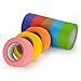 8 Roll Colored Masking Tape, 1.5 Inch Wide Craft Rainbow Masking Tape Labeling Tape Roll for DIY, Art, Coding and Labeling, 8 Colors, 80 Yards Total