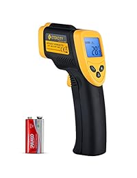 Etekcity Lasergrip 1080 sin contacto termómetro digital láser infrarrojo pistola de temperatura  14° C ~ 1022 ? ( 50 ? ~ 550 ?), Amarillo y Negro
