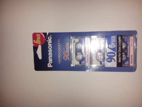 Panasonic RT-906MC Microcassette.6-Pack. 90min capacity for each tape.