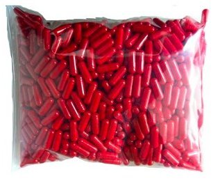 Nature Mate 00 Empty Gelatin Capsules Red/Red 1000 Count (US Quality)
