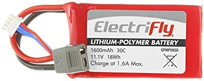 Great Planes LiPo 3S 11.1V 1600mAh 30C Electrifly with Ult Plug