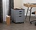 Calico Designs Metal Full Extension, Locking, 3-Drawer Mobile File Cabinet Assembled (Except Casters) for Legal or Letter Files with Supply Organizer Tray in Silver