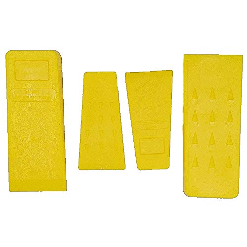TIPU 4-Pack Felling Wedge, Tree Felling Wedge for Tree Cutting, Logging Wedges Set for Chain Saw, 5.5"(2-Pack), 8"(2-Pack)