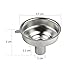 WOVTE Stainless Steel Mini Funnel for Essential Oil Bottles Flasks Pack of 2