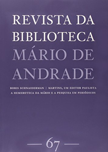 Livro Revista da Biblioteca Mário de Andrade 67