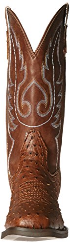 Roper Bumps Square Toe Ostrich Boot (Infant/Toddler/Little Kid/Big Kid), Tan, 1 M US Infant