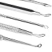 Blackhead Remover Kit, Oak Leaf Professional Dermatologist Grade 5 Pieces Comedone Extractor Tool Set for Treating Blackhead, Whitehead, Facial Acne