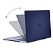 Mosiso Hard Case with Keyboard Cover with Screen Protector with Storage Bag for Newest Macbook Pro 13 Inch, Deep Blue