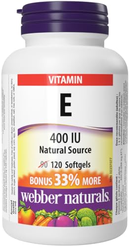 Webber Naturals Vitamin E Softgels 400 IU Softgels