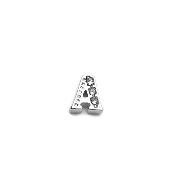AKKi jewelry Buchstabe Element für Medaillon Kette,klein Petite Charms Elemente Pandora Style kompatibel Locket Memories Schm