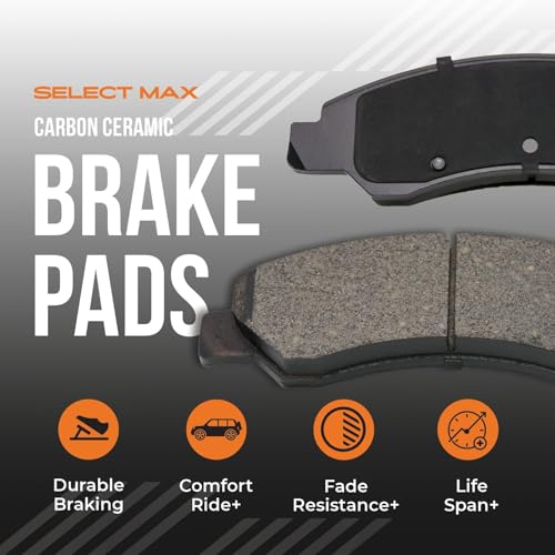 MAX Advanced Brakes - Brake Kit For 2013-2015 Honda Civic (EX, EX-L, Touring)| Carbon Ceramic Brake and Rotor Kit Front and Rear| OE Replacement Brake Rotors