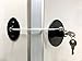 MUIN DL-B Refrigerator Door Lock with 2 Keys - Black primary