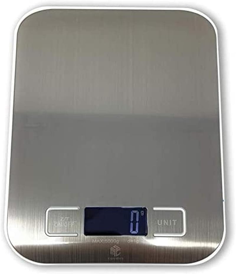 MSC Kitchen Scale 10kg Digital Stainless Steel Tare LCD Display