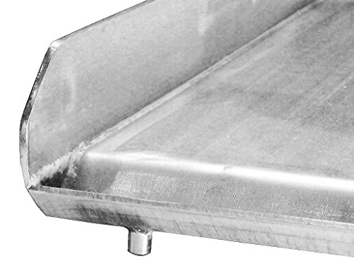 Bioexcel Stainless Steel Griddle Plancha for BBQ Grills, Taco Grill, Dishwasher Safe 15", 32" & 36" - This one is 15"x18"