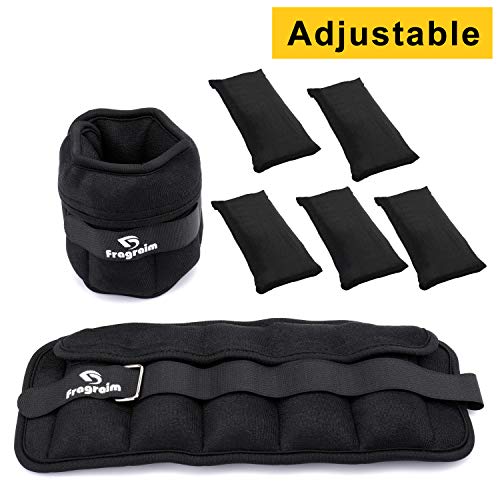 Fragraim Adjustable Ankle Weights 13/4/5/6/8/10/12/15/20 LBS Pair with
