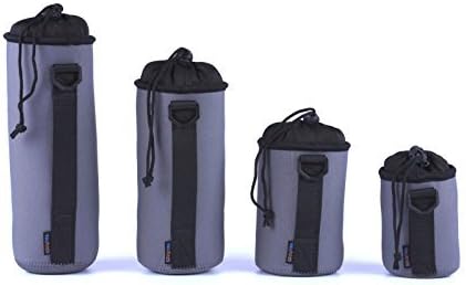 Valufoto Neoprene Lens Pouch Gray 4 in 1