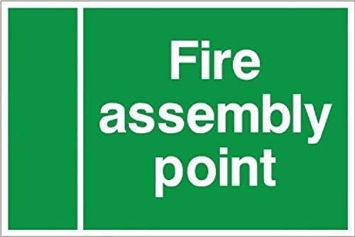 Fire Assembly Point Sign 600mm x 400mm – Self Adhesive (FE.10Z-SA ...