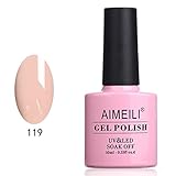 AIMEILI Soak Off UV LED Gel Nail Polish - Clivia Miniata (119) 10ml