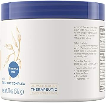 aveeno cica balm on face