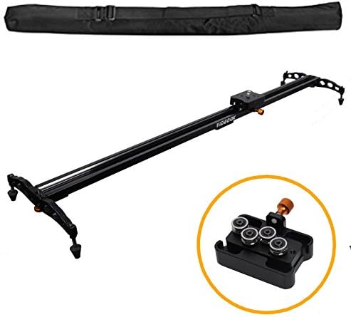 Videook DSLR Camera Track Dolly Slider Video Stabilization Rail System Stabilizer 100CM/40" for Photography and Video