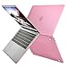 MOSISO Plastic Hard Case & Keyboard Cover Compatible with MacBook Air 13 inch with Touch ID, Pure Pink