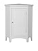 Elegant Home Fashions Slone 1-Door Corner Floor Cabinet in White