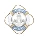 Wooden Nautical Life Ring Wall and Door Hanging Ornament Plaque,Welcome On Board,11.6"x8" Welcome Sign (Anchor) primary