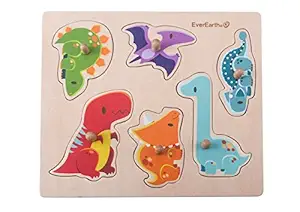 EverEarth Dinosaur Peg 33736 Puzzle (7 Pieces)