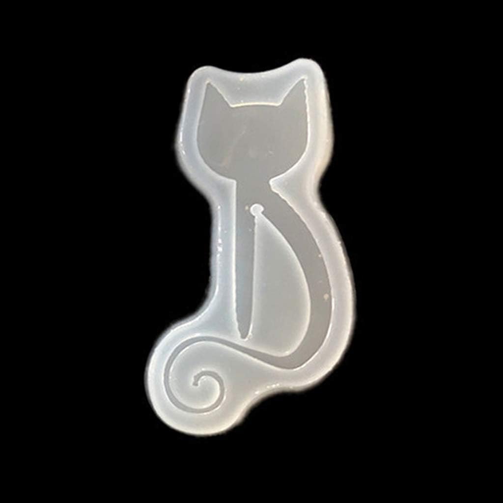 Senoow DIY Cat Shape Bookmark Mould Epoxy Resin Casting Silicone Molds Art Craft Tools