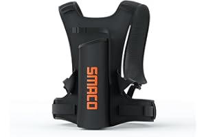 SMACO Mini Scuba Tank Portable Bag Scuba Tank Harnesses Diving Tank Vest for S300plus/S400/S700