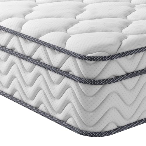 Vesgantti Matratze 100x200 höhe 22cm H3 7-Zonen Taschenfederkernmatratze Mittelfeste Orthopädischem Kaltschaummatratze Öko-Tex Zertifiziert Matratzen