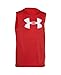 Under Armour Kids Boys Logo Sleeveless, Risk Red, MD (10-12 Big Kids)