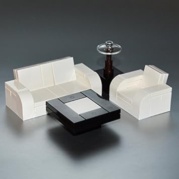 Amazon Com Lego Furniture Seating Set White W Couch