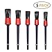 Detailing Brush Set - 5 Different Sizes Natural Hair Mixed Fiber Plastic Handle Automotive Detail Brushes for Cleaning Wheels Car, Engine, Interior