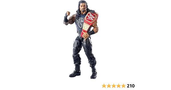 Amazon Com Wwe Roman Reigns Elite Collection Deluxe Action Figure With Realistic Facial Detailing Iconic Ring Gear Accessories Toys Games