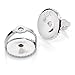 14K Solid White Gold Threaded Screw on Screw off Replacement Earring Backs - 1 PAIR