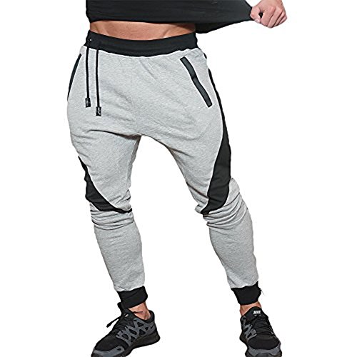 Everworth men s joggers pants training running fleece trousers gy…