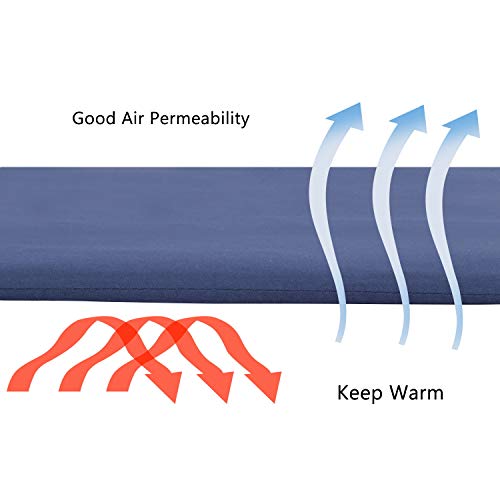 Baby Safe Crib Bumper Pads for Standard Cribs Machine Washable Padded Crib Liner Thick Padding for Nursery Bed Blue - Thumbnail 3
