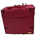 dbest products Wide Load Smart Cart, Red Rolling Multipurpose Collapsible Basket Cart Scrapbooking Laundry