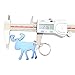 SWATOM Moose Keychain Bottle Opener Beer Opener Tool Key Tag Chain Ring Accessories