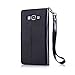 Galaxy Grand Prime Case, UNEXTATI Premium PU Leather Wallet Case with Protective Cover for Samsung Galaxy Grand Prime (#9 Black)