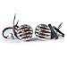 2PCS Heavy Duty Motorcycle Turn Signals Bulb Indicators Blinkers Lights with Bullet Shape Greenclick Amber Lens Front Rear Turn Signal Light (sliver)