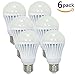 MrLamp 6 Pack-10W A19 E26 LED Bulbs 75 Watt Equivalent Daylight White (6000k) LED Light Bulb,medium Screw, 180°Beam Angle,1050lm